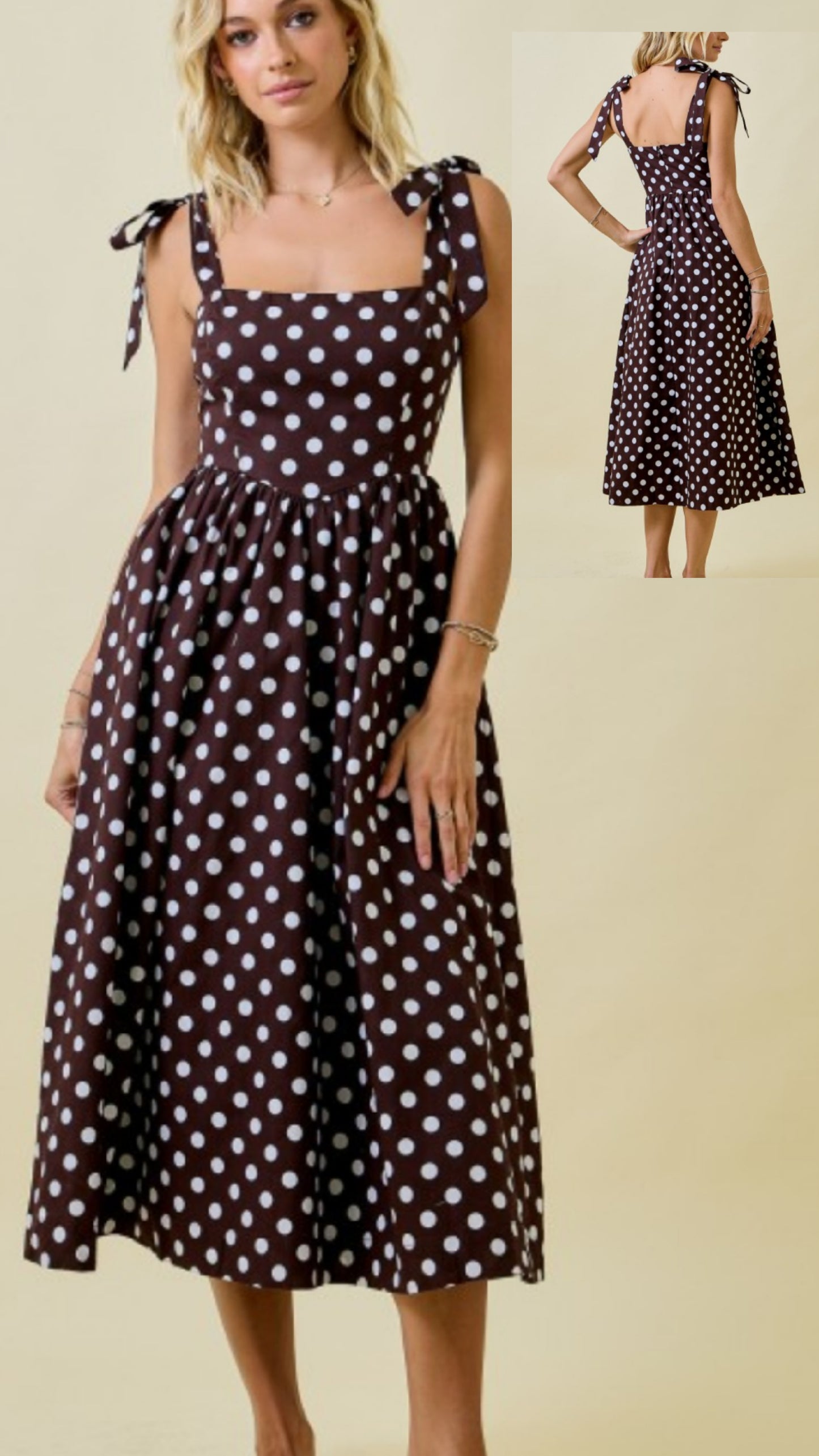 ****Polkadot chocolate dress