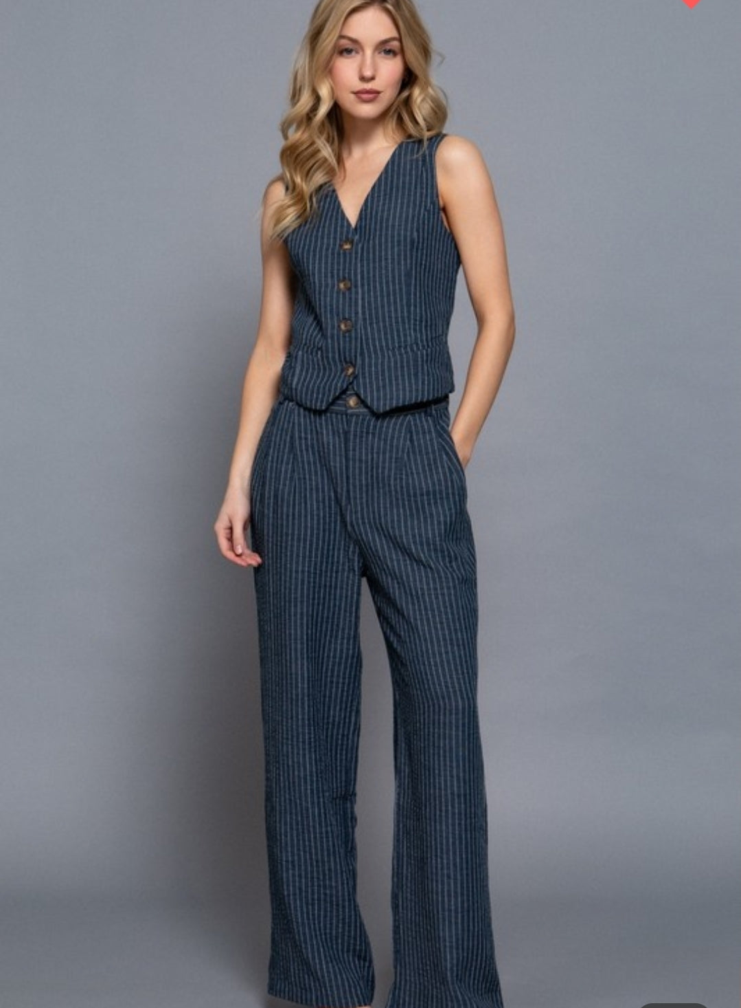 *****Navy stripe set
