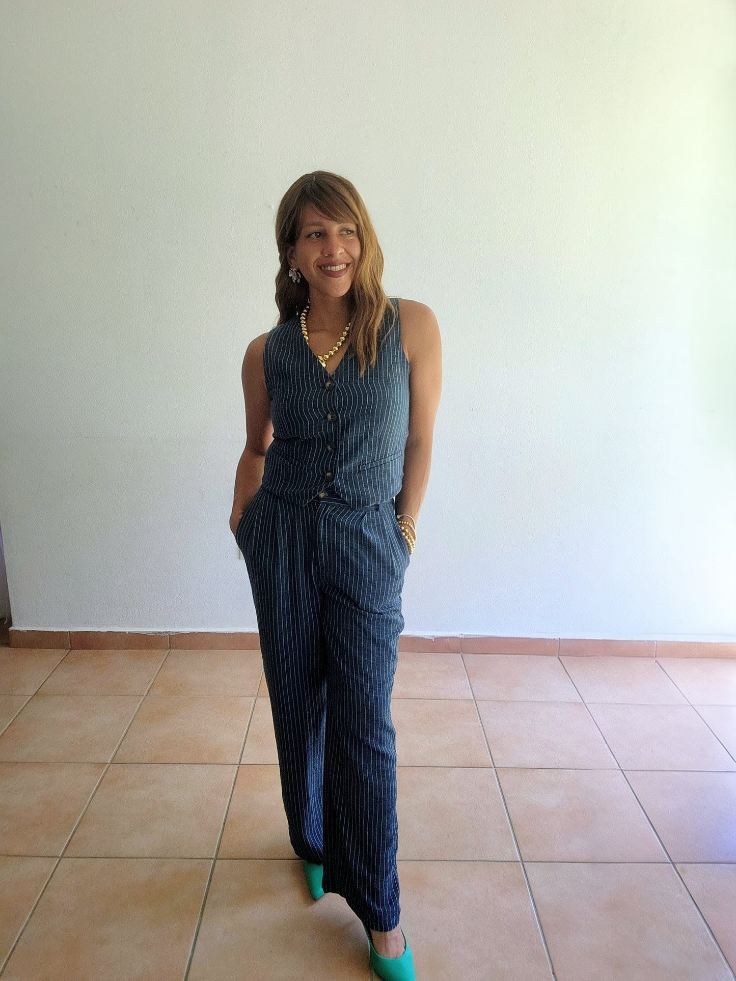 *****Navy stripe set
