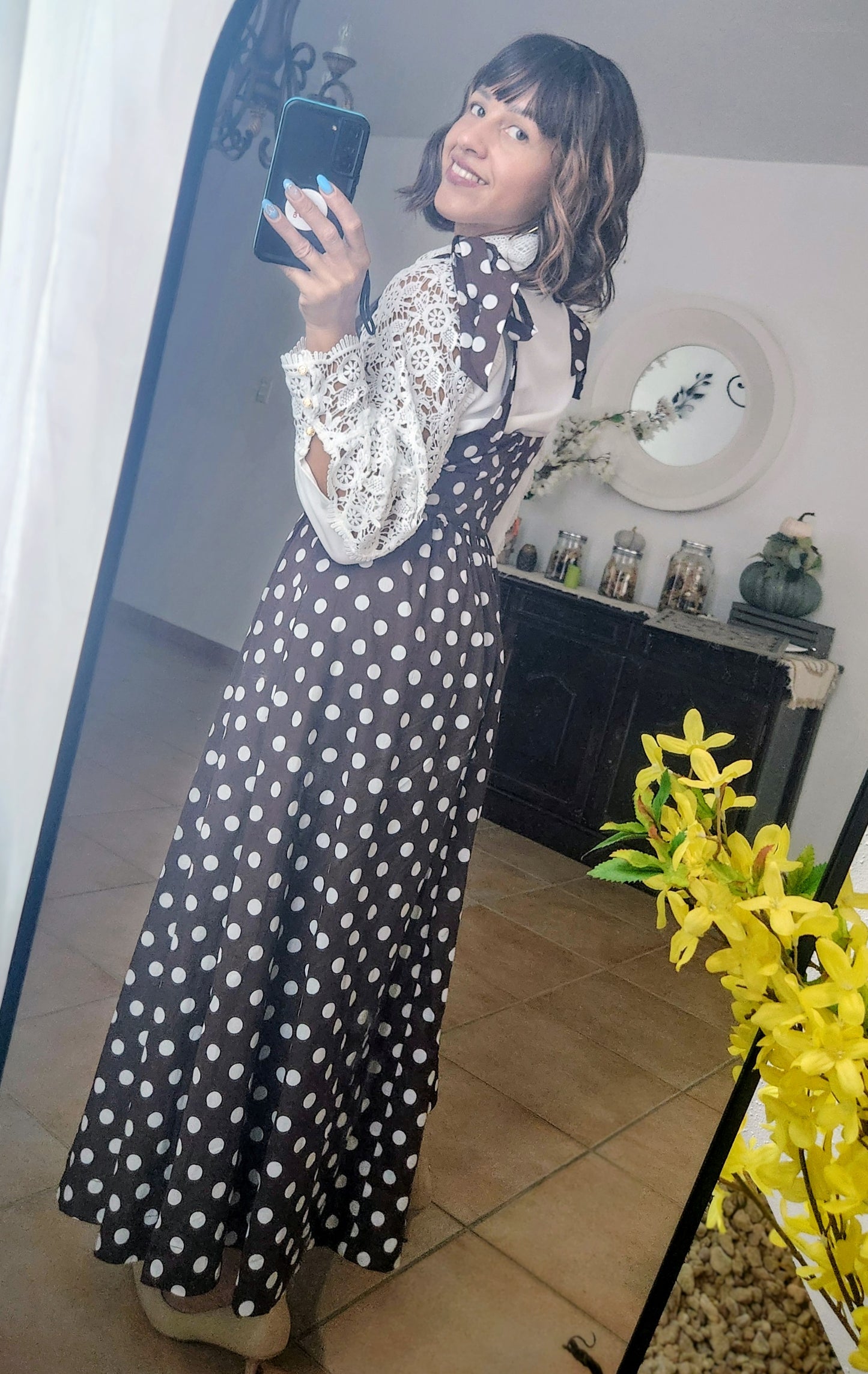 ****Polkadot chocolate dress