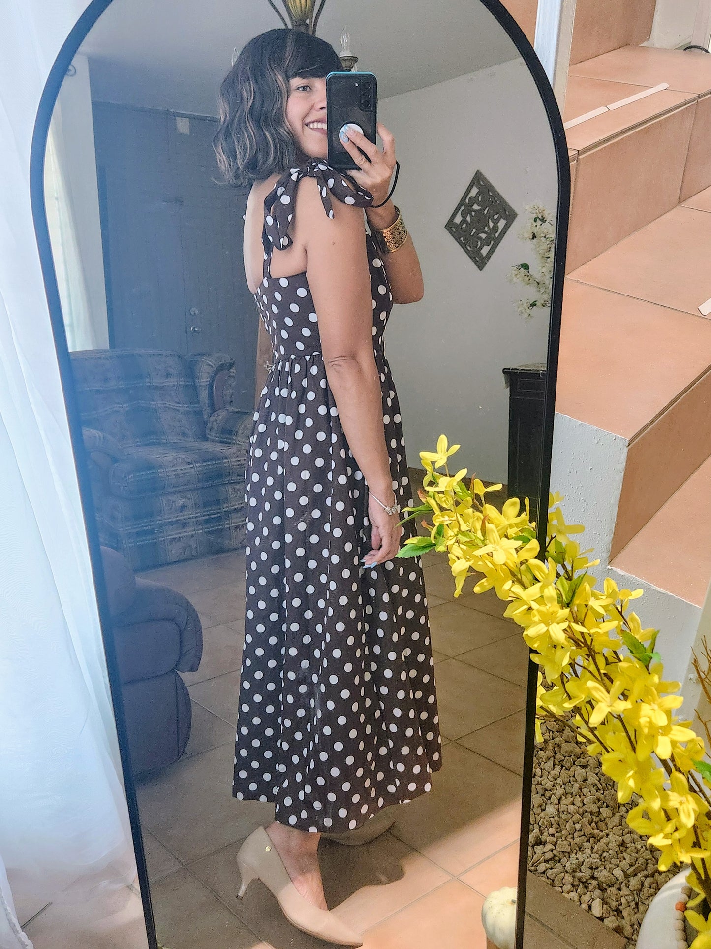 ****Polkadot chocolate dress