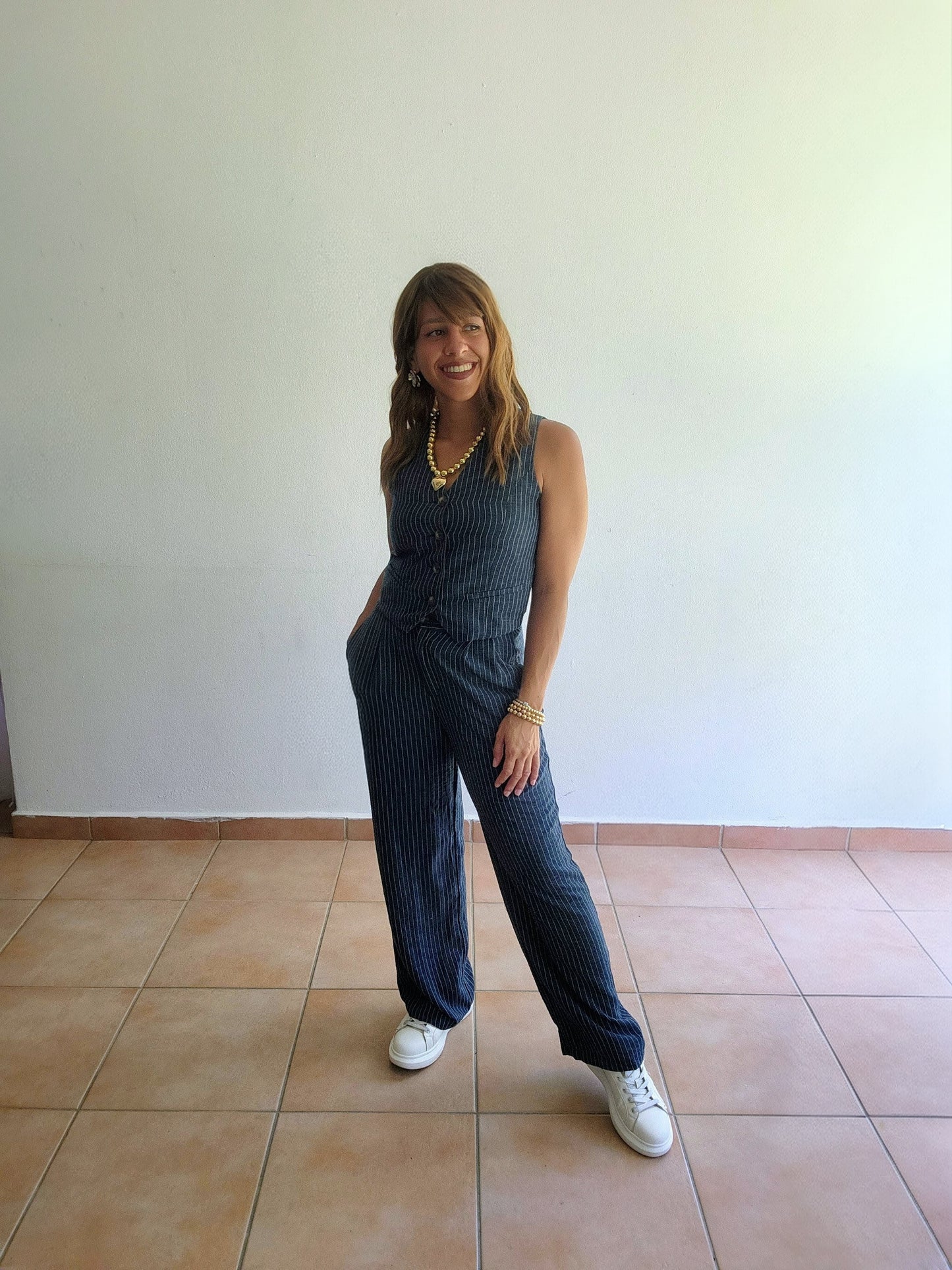 *****Navy stripe set