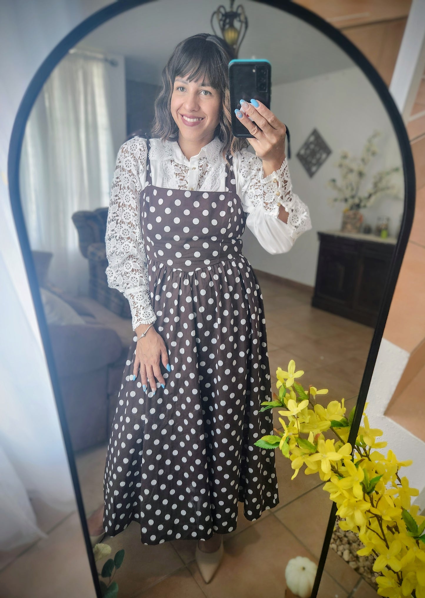 ****Polkadot chocolate dress