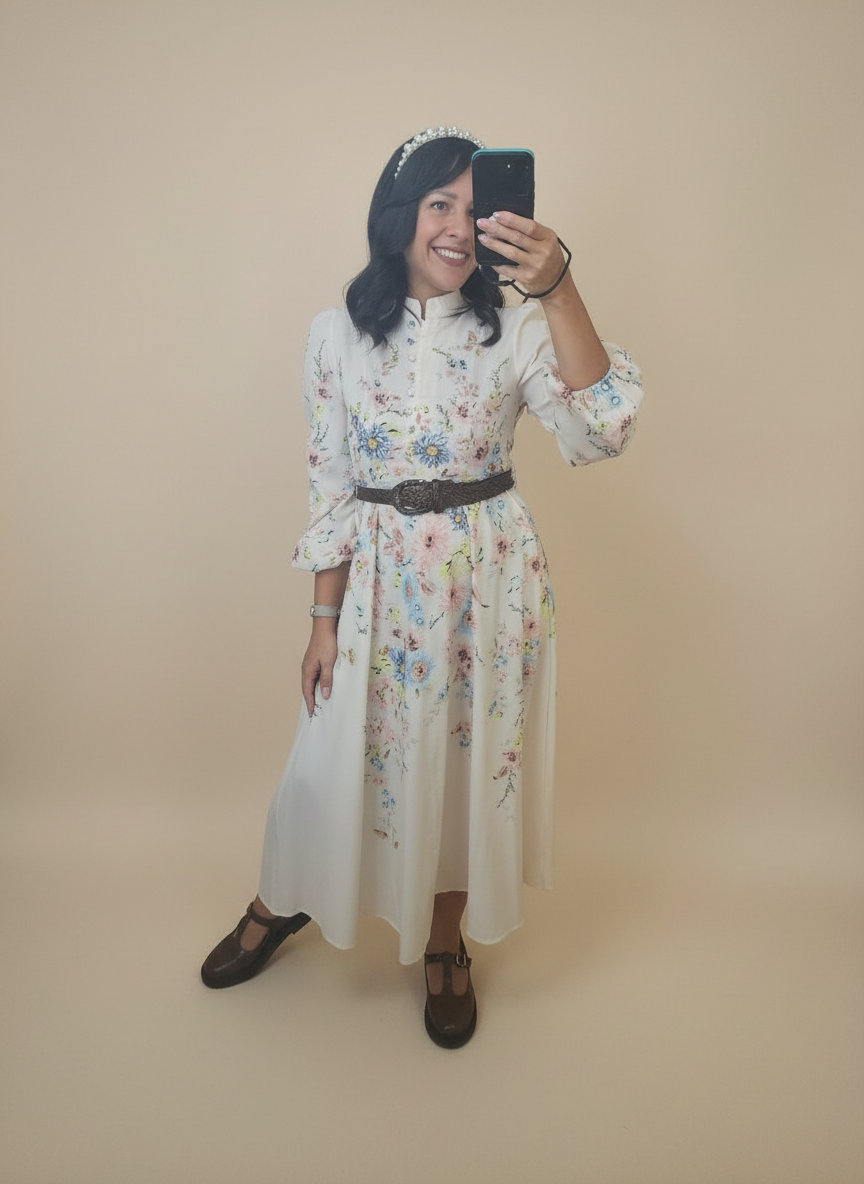 *******Midi flower dress.