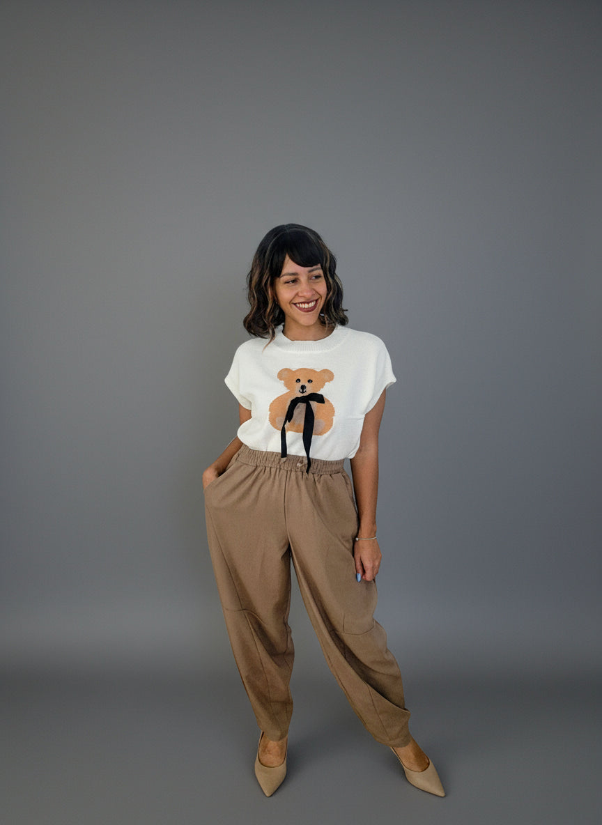 ******Barrel comfy pants [azul o taupe]